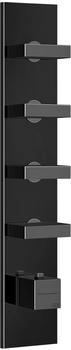 Gessi Rettangolo Wellness Unterputz-Thermostat f&uuml;r 4 Verbraucher 3/4" metall schwarz (43028706)