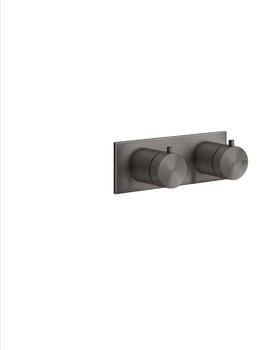 Gessi 316 Thermostat mit 3-Wege-Umlenkkartusche metall schwarz geb&uuml;rstet (54036707)