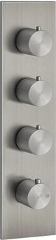 Gessi 316 Wellness Unterputz-Thermostat f&uuml;r 3 Verbraucher 3/4" edelstahl geb&uuml;rstet (54516239)