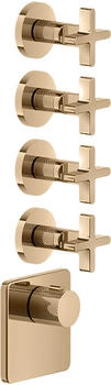 Gessi Inciso Hochleistungs-Thermostat mit 4 Wegen warm bronze (58348735)