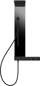 Gessi Hi-Fi Duschsäule mit Hand- Kopf- und Schwallbrause schwarz matt (63041299)