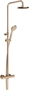 Gessi Duschsäule-Thermostat mit Antikalk-Kopfbrause messing gebürstet messing antik (35173713)