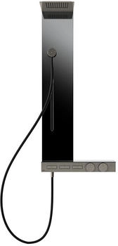 Gessi Hi-Fi Duschs&auml;ule mit Hand- Kopf- und Schwallbrause finox optik (63041149)