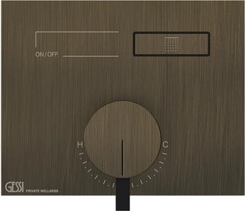 Gessi Hi-Fi Unterputz-Einhebelmischer f&uuml;r 1 Verbraucher messing antik (63061713)