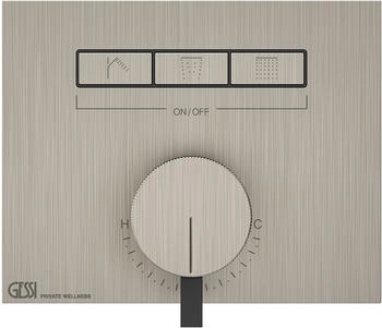 Gessi Hi-Fi Unterputz-Einhebelmischer f&uuml;r 3 Verbraucher finox optik (63081149)