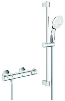 GROHE Grohtherm 800 Thermostat-Brausebatterie mit Brausegarnitur 600mm chrom (34565002)