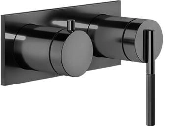 Gessi Ingranaggio 2-Wege Brause-Einhebelmischer metall schwarz (63579706)