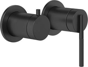 Gessi Ingranaggio 2-Wege Brause-Einhebelmischer schwarz matt (63580299)