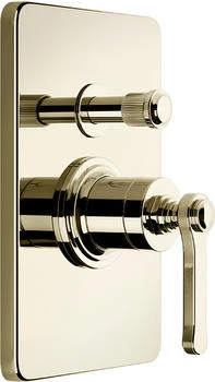 Gessi Venti20 Brause-Einhebelmischer mit Umlenkkartusche messing (65079710)