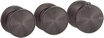 Gessi Origini Hochleistung-Thermostat 2 Wege metall schwarz gebürstet (66334707)