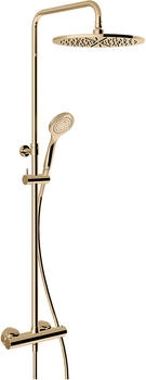 Gessi Duschs&auml;ule-Thermostat mit Antikalk-Kopfbrause warm bronze (35177735)