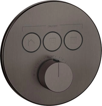 Gessi HiFi Thermostat 3-Wege metall schwarz geb&uuml;rstet (38716707)