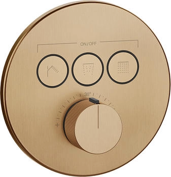 Gessi HiFi Thermostat 3-Wege warm bronze geb&uuml;rstet (38716726)