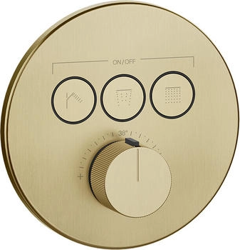Gessi HiFi Thermostat 3-Wege messing geb&uuml;rstet (38716727)