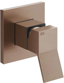 Gessi Rettangolo K Wand-Einhebelmischer kupfer geb&uuml;rstet (53109708)