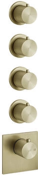 Gessi 316 Wellness Unterputz-Thermostat für 4 Verbraucher 3/4" messing gebürstet (54508727)