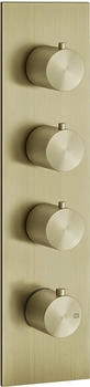 Gessi 316 Wellness Unterputz-Thermostat f&uuml;r 3 Verbraucher 3/4" messing geb&uuml;rstet (54516727)