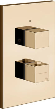 Gessi Rettangolo Unterputz-Thermostat f&uuml;r 2 Verbraucher warm bronze (20184735)