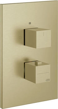 Gessi Rettangolo Unterputz-Thermostat f&uuml;r 2 Verbraucher messing geb&uuml;rstet (20184727)