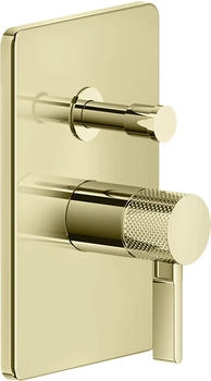 Gessi Inciso Dusche Unterputz-Einhebelmischer mit Umstellung messing (58079710)