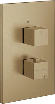 Gessi Rettangolo Unterputz-Thermostat f&uuml;r 3 Verbraucher warm bronze geb&uuml;rstet (20190726)