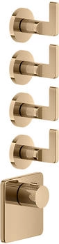 Gessi Inciso Hochleistungs-Thermostat mit 4 Wegen warm bronze (58218735)