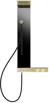 Gessi Hi-Fi Duschs&auml;ule mit Hand- Kopf- und Schwallbrause messing (63041710)
