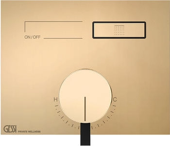 Gessi Hi-Fi Unterputz-Einhebelmischer f&uuml;r 1 Verbraucher warm bronze geb&uuml;rstet (63061735)