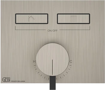Gessi Hi-Fi Unterputz-Einhebelmischer f&uuml;r 2 Verbraucher finox optik (63079149)