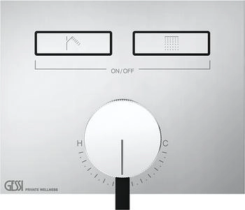 Gessi Hi-Fi Unterputz-Einhebelmischer f&uuml;r 2 Verbraucher chrom (63079031)
