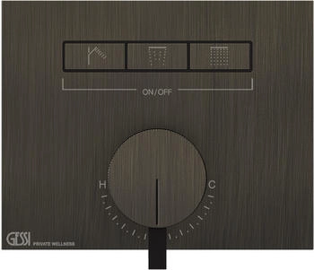 Gessi Hi-Fi Unterputz-Einhebelmischer f&uuml;r 3 Verbraucher bronze (63081187)