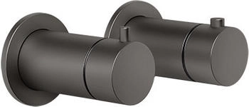 Gessi Anello Unterputz-Thermostat metall schwarz geb&uuml;rstet (63331707)