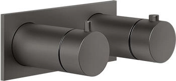 Gessi Anello Unterputz-Thermostat metall schwarz geb&uuml;rstet (63332707)