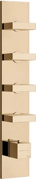 Gessi Rettangolo Wellness Unterputz-Thermostat f&uuml;r 4 Verbraucher 3/4" warm bronze (43028735)