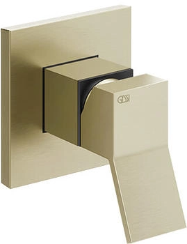 Gessi Rettangolo K Wand-Einhebelmischer messing geb&uuml;rstet (53109727)