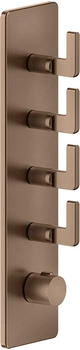 Gessi Inciso Hochleistungs-Thermostat mit 4 Wegen kupfer geb&uuml;rstet (58208708)