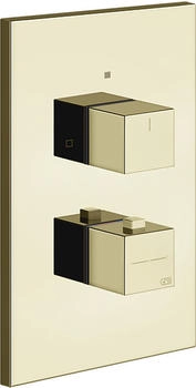 Gessi Rettangolo Unterputz-Thermostat f&uuml;r 3 Verbraucher messing (20190710)