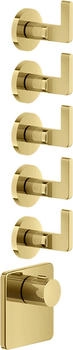 Gessi Inciso Hochleistungs-Thermostat mit 5 Wegen gold (58220246)