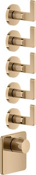 Gessi Inciso Hochleistungs-Thermostat mit 5 Wegen warm bronze (58220735)