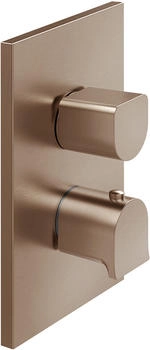 Gessi Rilievo Unterputz-Thermostat kupfer geb&uuml;rstet (59132708)