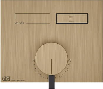 Gessi Hi-Fi Unterputz-Einhebelmischer f&uuml;r 1 Verbraucher warm bronze geb&uuml;rstet (63061726)