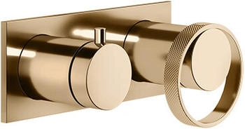 Gessi Anello 2-Wege Brause-Einhebelmischer warm bronze (63379735)