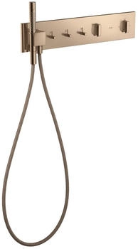 Axor ShowerComposition Thermostatmodul 540/110 Unterputz für 3 Funktionen polished red gold optic (12572300)