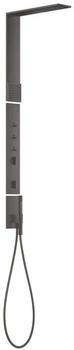 Axor ShowerComposition Duschpaneel mit Thermostat brushed black chrome (12595340)