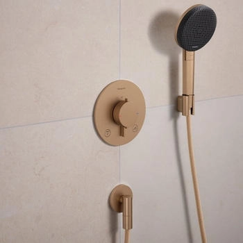 Hansgrohe Ecostat Comfort S Thermostat brushed bronze (33718140) – Präzise Temperaturkontrolle mit eingebauter Sicherheit