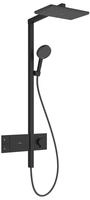 hansgrohe Showerpipe Raindance Alive Q 1jet, 12 l/min, schwarz matt
