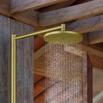 Axor Nature Duschs&auml;ule Outdoor-Dusche brushed gold optic (12670250)