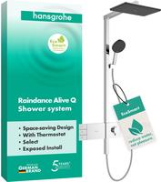 hansgrohe Showerpipe Raindance Alive Q 2jet, EcoSmart, 7,6 l/min, chrom