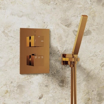 Steinberg Serie 160 Unterputzthermostat mit 2-Wege Umsteller rose gold (160 4133 3 RG)