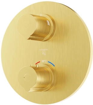 Steinberg Fertigmontageset zu Unterputzthermostat mit 2-Wege Umsteller brushed gold (100 4133 3 BG)